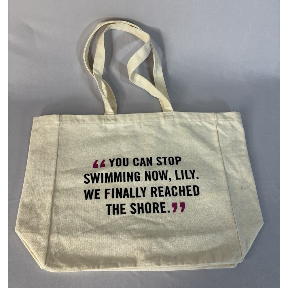 Colleen Hoover Canvas Book Tote Bag - It Ends With Us Lily - Picture 3 of 8